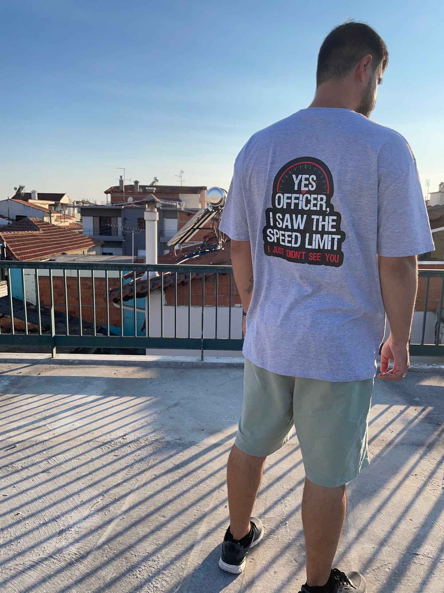 T-shirt “sorry officer”