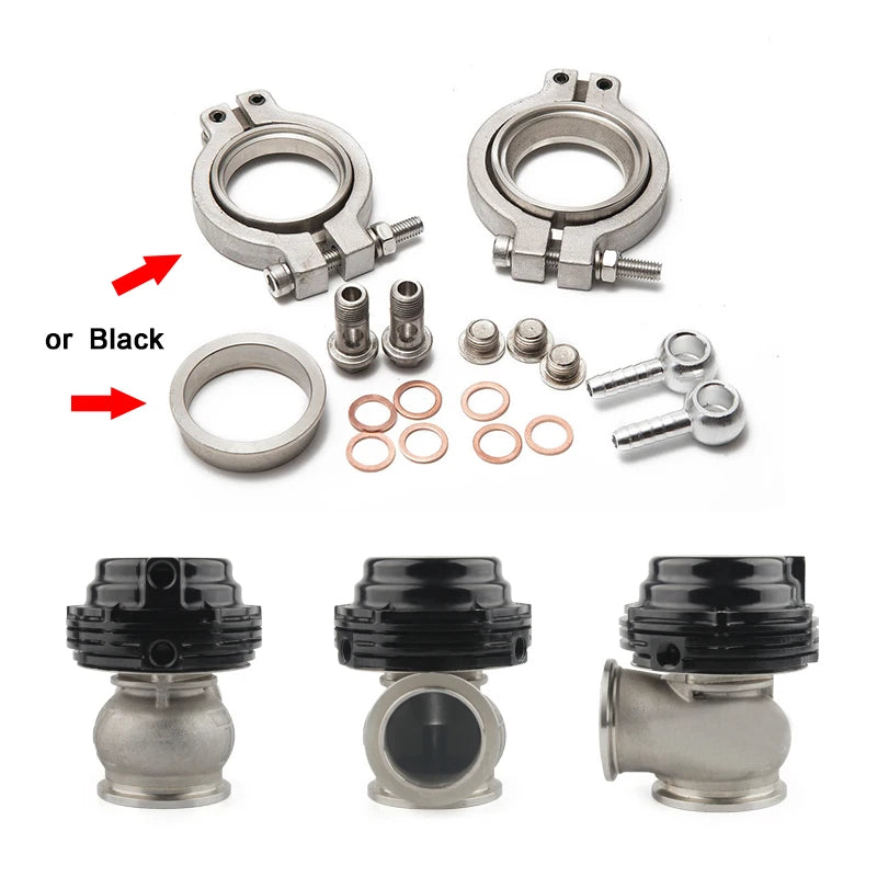 Universal 38mm External Wastegate V-Band Flanged Turbo Waste Gate For Supercharge Turbo Manifold With Logo 38mm Wastegate