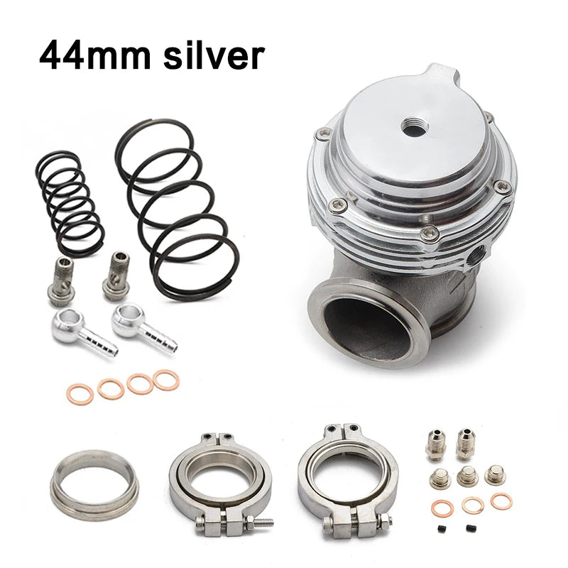 Water Cooler 44mm Wastegate External Turbo With Flange Hardware MV-R Water Cooled With Logo Red Blue Black