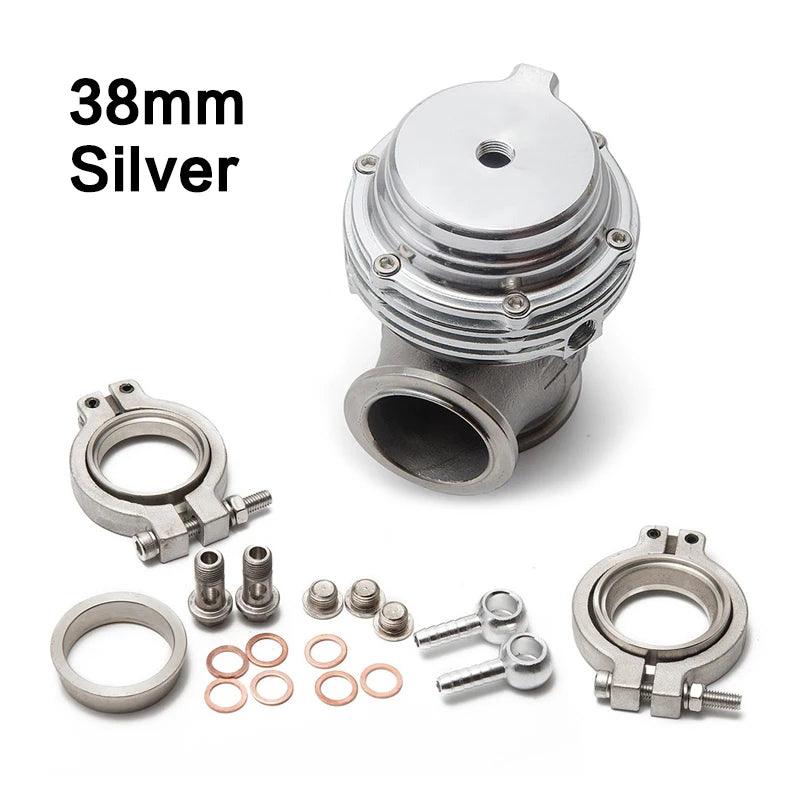 Universal 38mm External Wastegate V-Band Flanged Turbo Waste Gate For Supercharge Turbo Manifold With Logo 38mm Wastegate