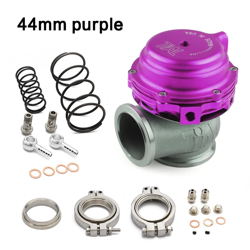 Water Cooler 44mm Wastegate External Turbo With Flange Hardware MV-R Water Cooled With Logo Red Blue Black