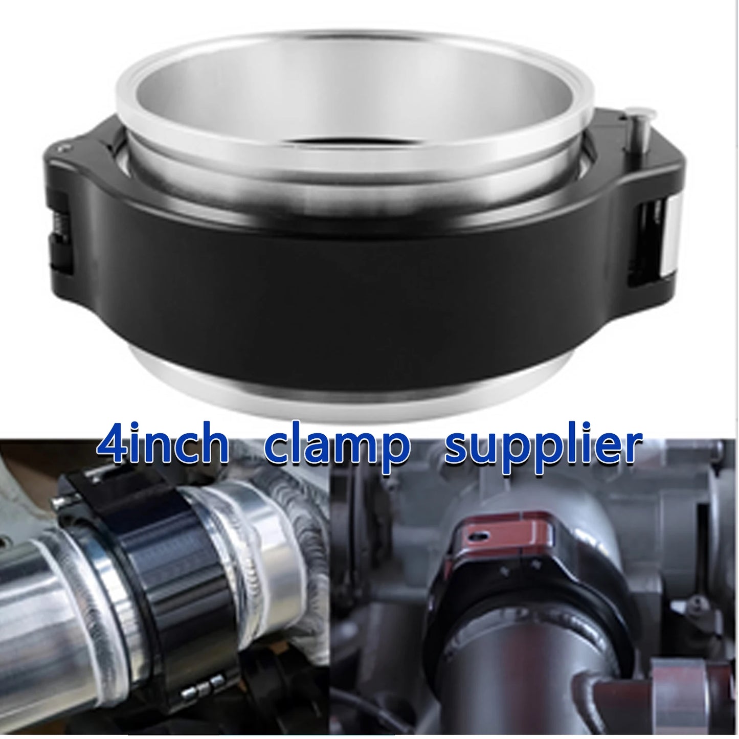 2.5/3/4Inch Aluminum Quick Release V Band Clamp 63/76/102mm 32516 Pinless HD Clamp for Intercooler Pipe Clamp Throttle