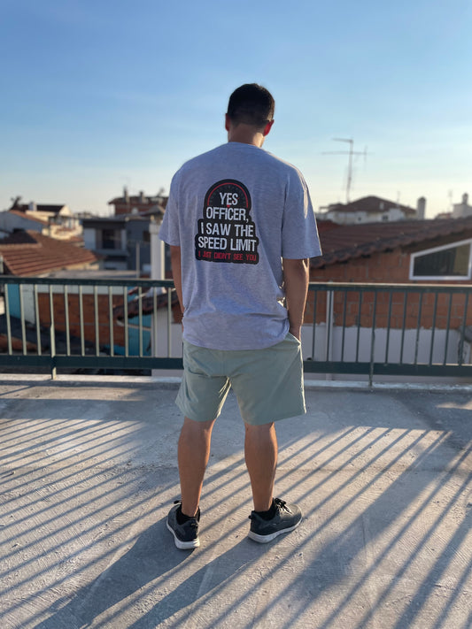 T-shirt “sorry officer”