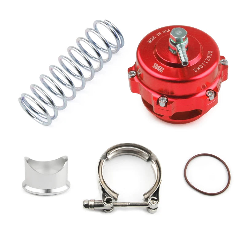 Universal Jdm 50mm V Band Blow Off Valve BOV Q Typer w/ Weld On Aluminum Flange Flange with logo TKBOV001B50