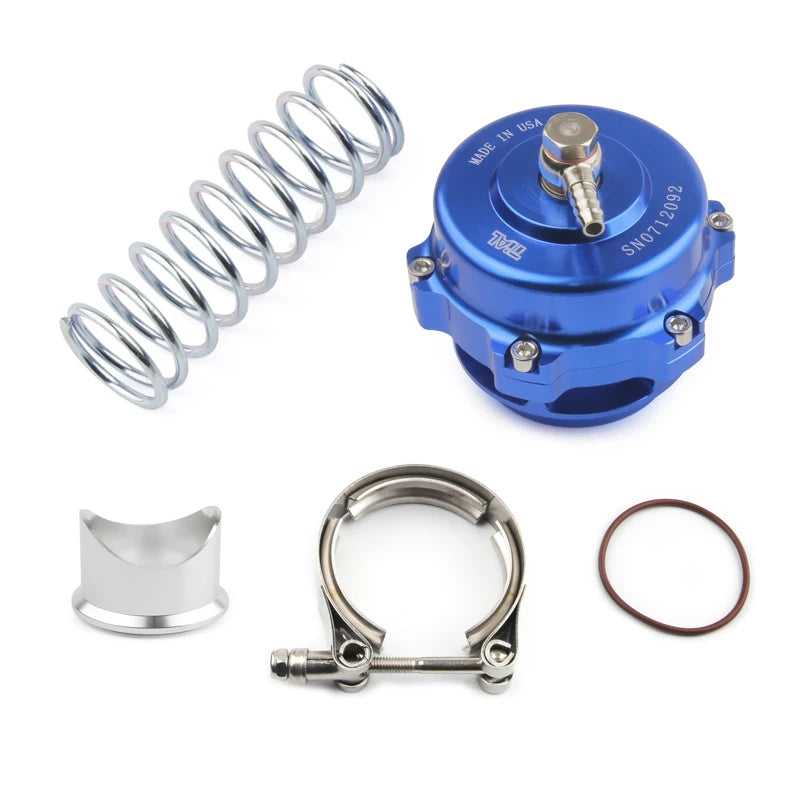 Universal Jdm 50mm V Band Blow Off Valve BOV Q Typer w/ Weld On Aluminum Flange Flange with logo TKBOV001B50